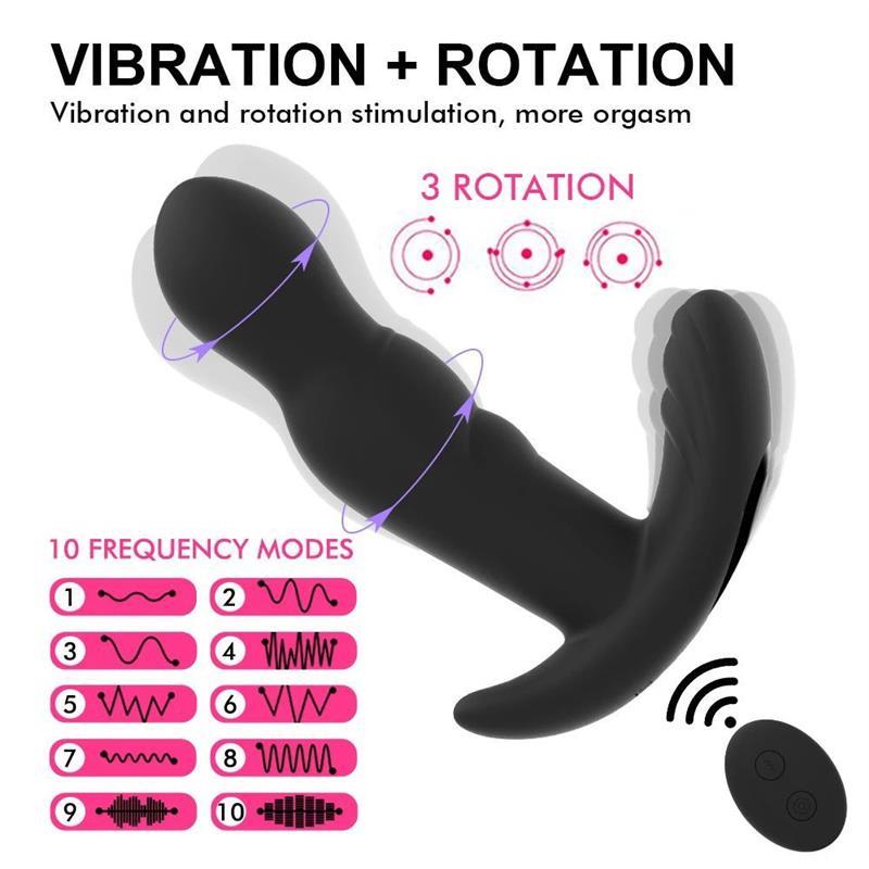 Powerful 360 Degrees G Spot Massager Remote Clitoris Stimula